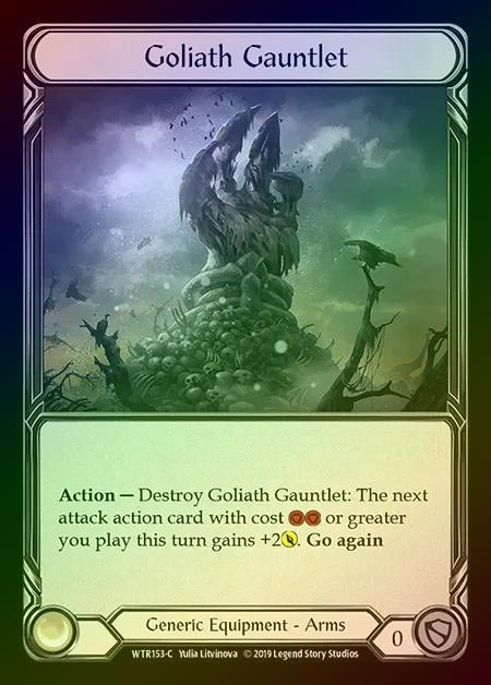 《特価品NM》【CF】[Generic] Goliath Gauntlet [1st-WTR153-C] Cold Foil