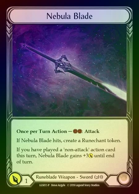 《特価品NM》【CF】[Runeblade] Nebula Blade [LGS011] (Promo) Cold Foill