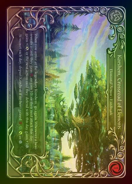 《特価品NM》【CF】[Elemental] Korshem, Crossroad of Elements [1st-ELE000-F] Cold Foil