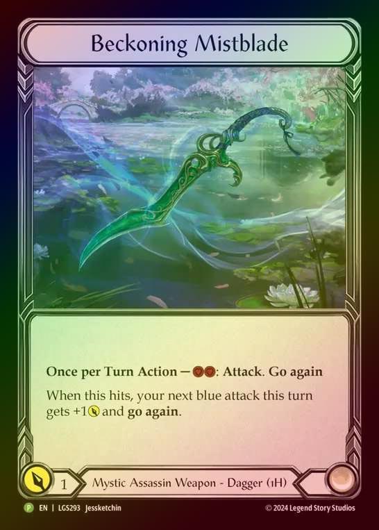 《特価品EX》【CF】[Mystic Assassin] Beckoning Mistblade [LGS293] (Promo) Cold Foil