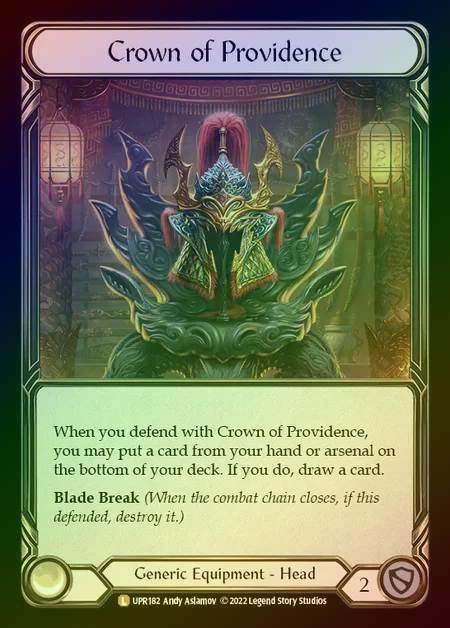 《特価品EX》【RF】[Generic] Crown of Providence [UPR182-L] Rainbow Foil