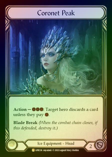 《特価品EX》【RF】[Ice] Coronet Peak [UPR136-L] Rainbow Foil