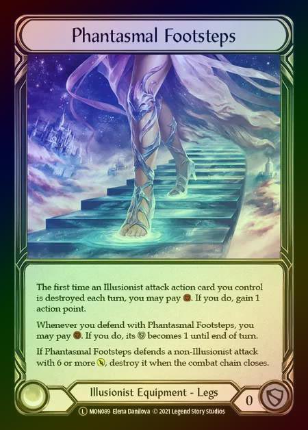《特価品EX》【RF】[Illusionist] Phantasmal Footsteps [UL-MON089-L] Rainbow Foil