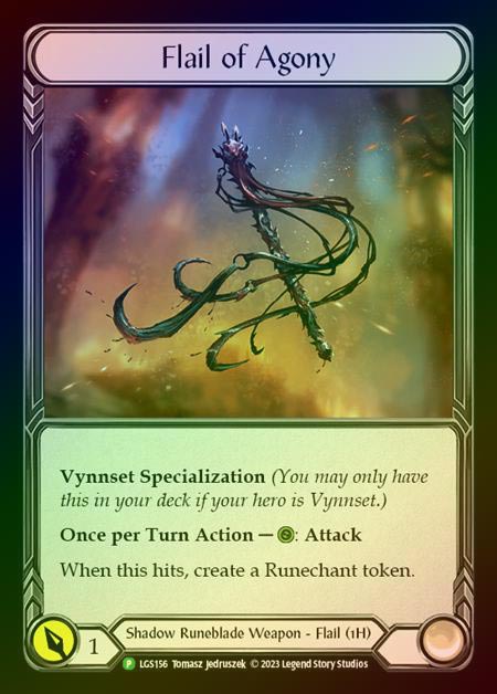 《特価品EX》【CF】[Shadow Runeblade] Flail of Agony [LGS156] (Promo) Cold Foil