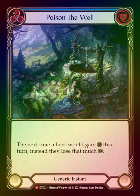 《特価品HP》【RF】[Generic] Poison the Well [DTD231-M] Rainbow Foil