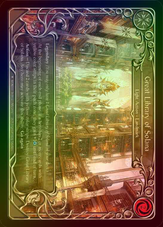 《特価品：SP~MP》【CF】[Light] Great Library of Solana [1st-MON_000-F] Cold Foil