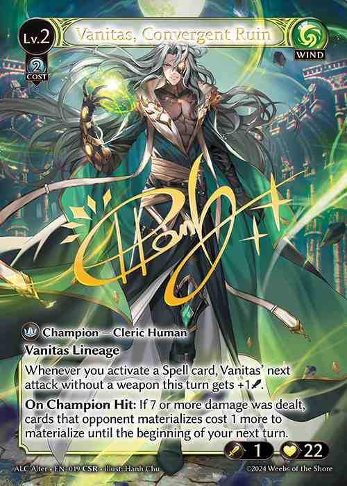《特価品NM》【クーポン使用不可】【CSR】[Wind]Vanitas, Convergent Ruin [AL-ALC019-CSR]