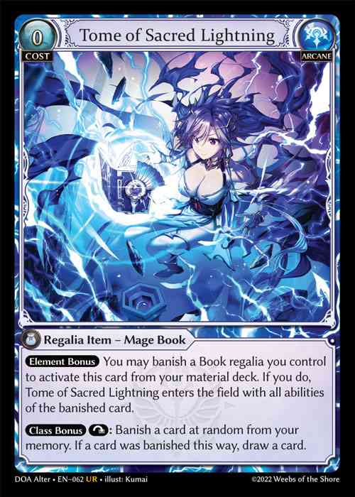 《特価品EX》 [Arcane] Tome of Sacred Lightning [AL-DOA062-UR]