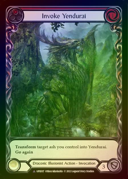 《特価品EX》 【CF】[Draconic Illusionist] Invoke Yendurai [UPR017-Marvel] (red) Cold Foil