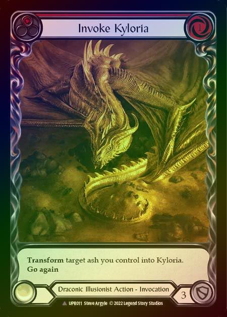 《特価品EX》 【CF】[Draconic Illusionist] Invoke Kyloria [UPR011-Marvel] (red) Cold Foil