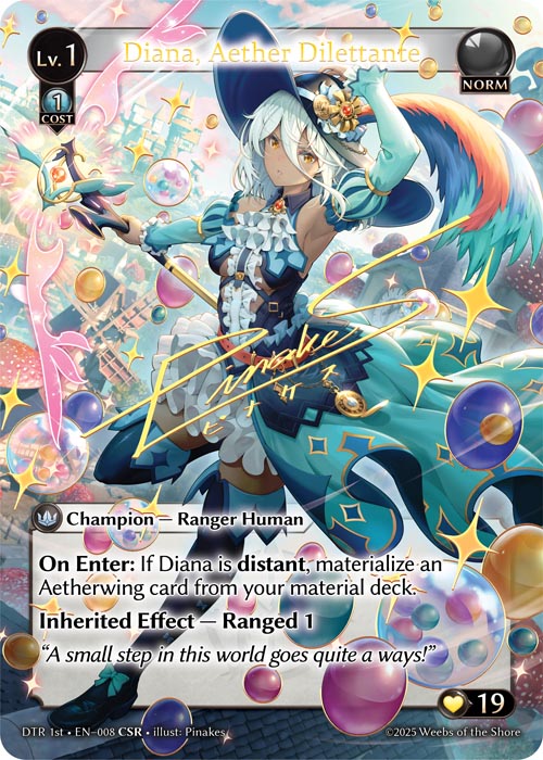 【クーポン使用不可】【CSR】[Norm] Diana, Aether Dilettante [DTR008-CSR]