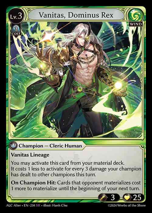 《特価品EX》[Wind] Vanitas, Dominus Rex [AL-ALC234-SR]
