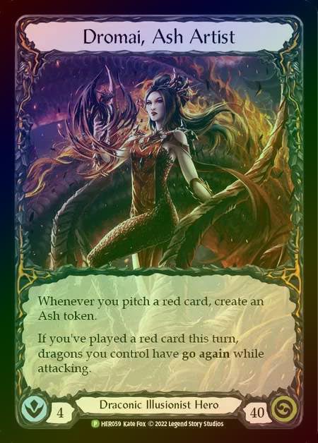 【BLACK FRIDAY】 《特価品EX》 【CF】[Draconic Illusionist] Dromai, Ash Artist [HER059] (Promo) Cold Foil