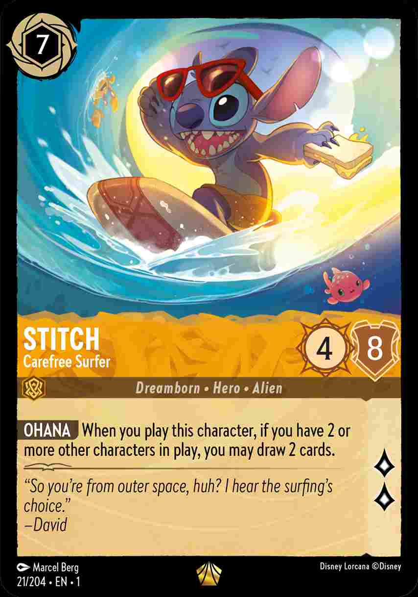 Stitch - Carefree Surfer [1ST-021/204-L]
