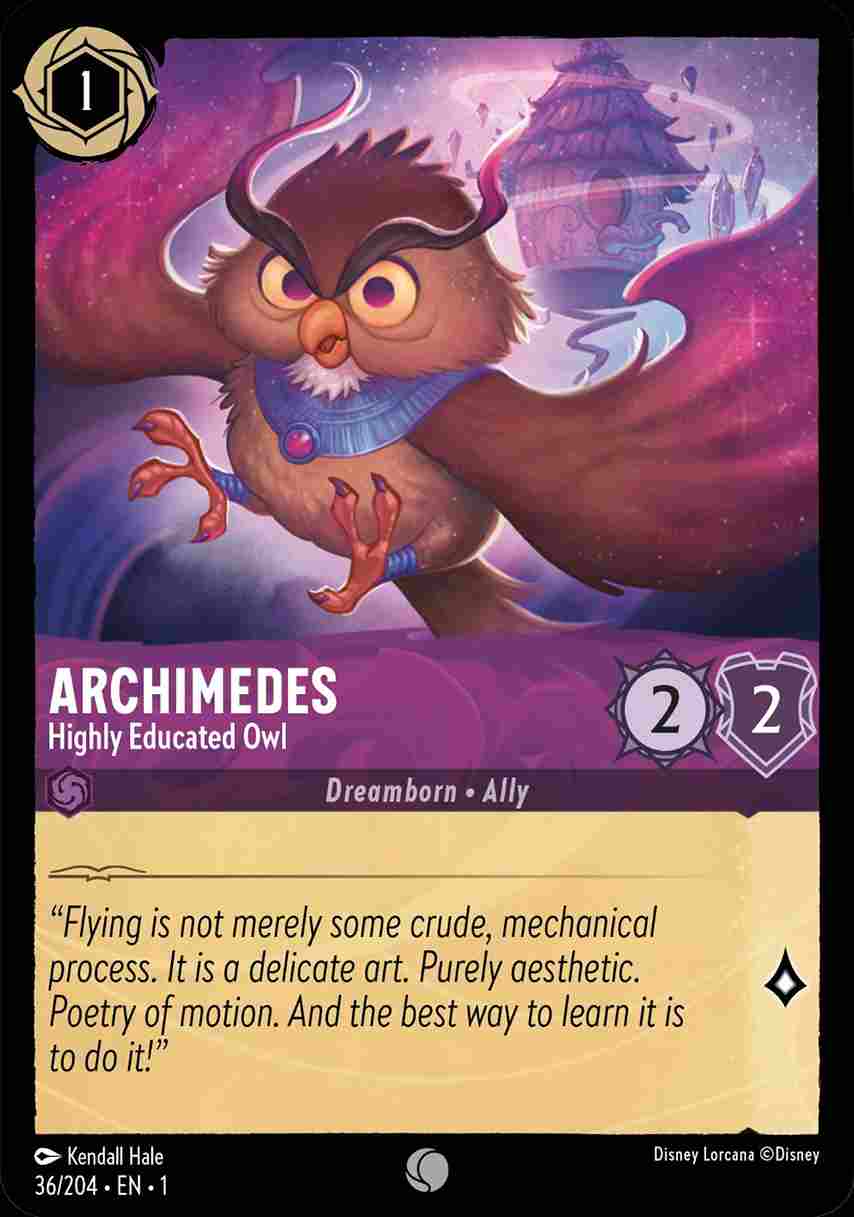 Archimedes - Highly Educated Owl [1ST-036/204-C]