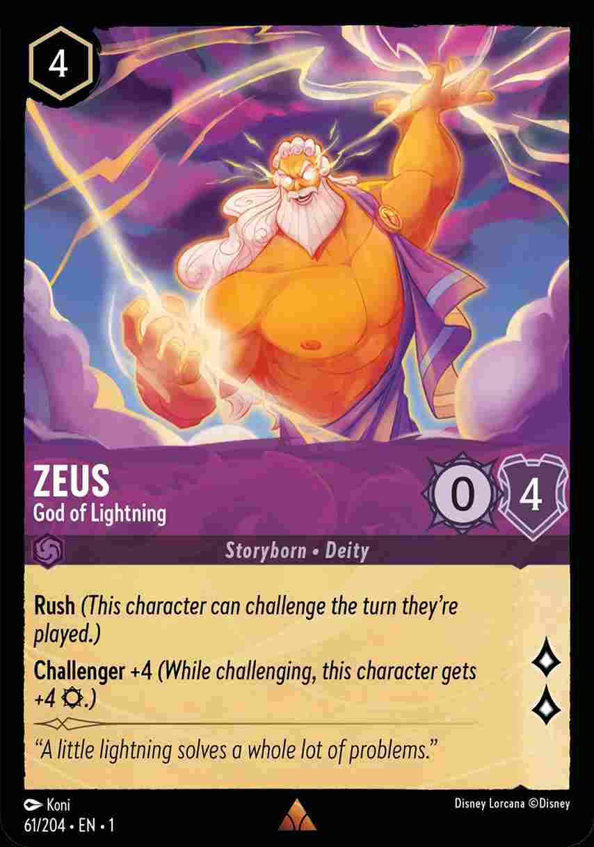 Zeus - God of Lightning [1ST-061/204-R]