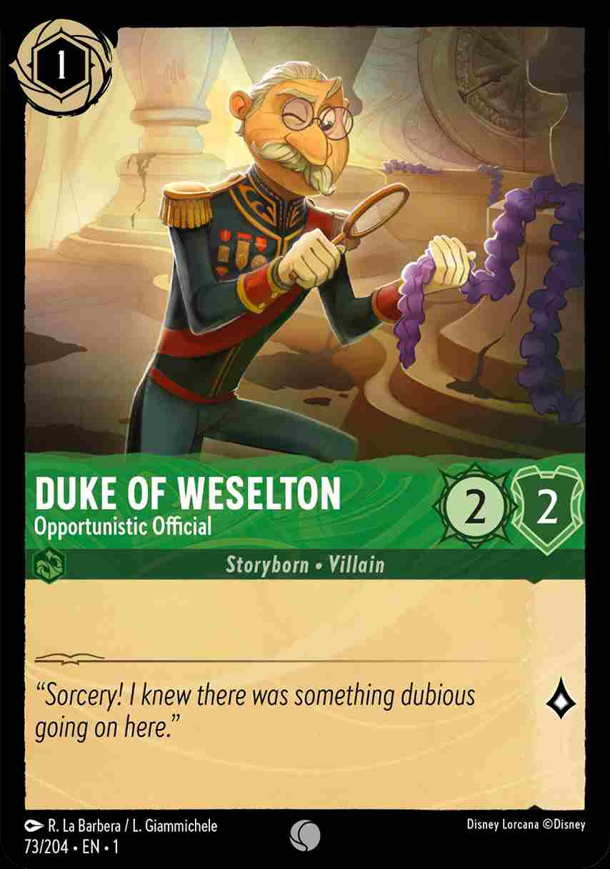 Duke Of Weselton - Opportunistic Official [1ST-073/204-C]