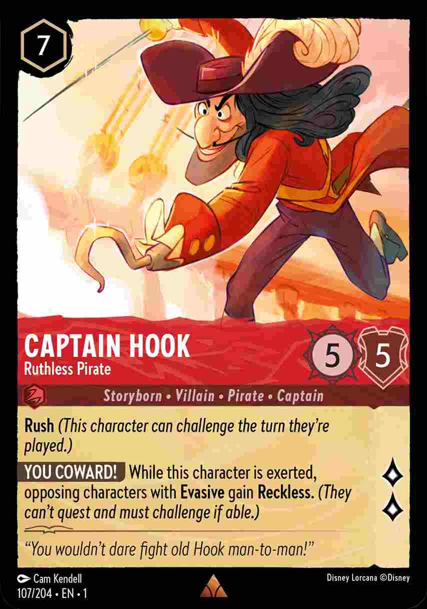 Captain Hook - Ruthless Pirate [1ST-107/204-R]
