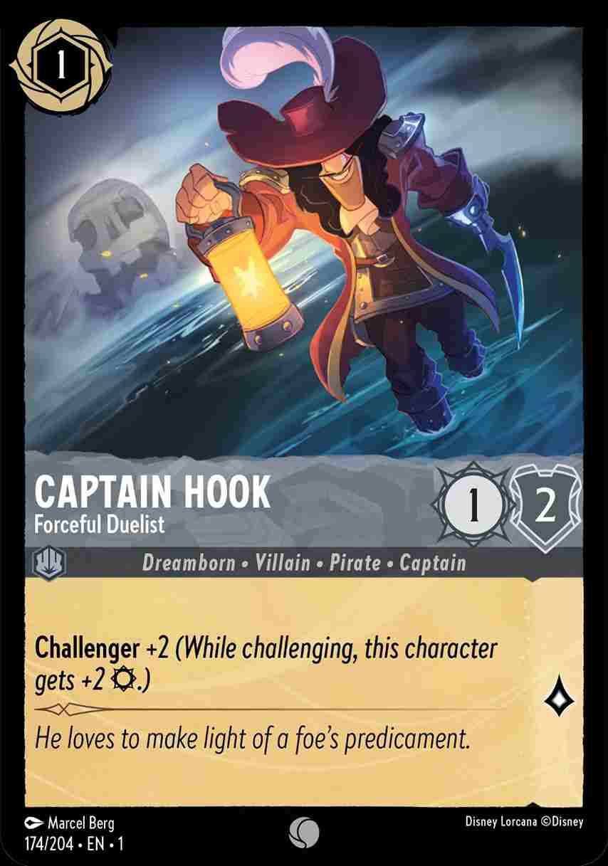 Captain Hook - Forceful Duelist [1ST-174/204-C]