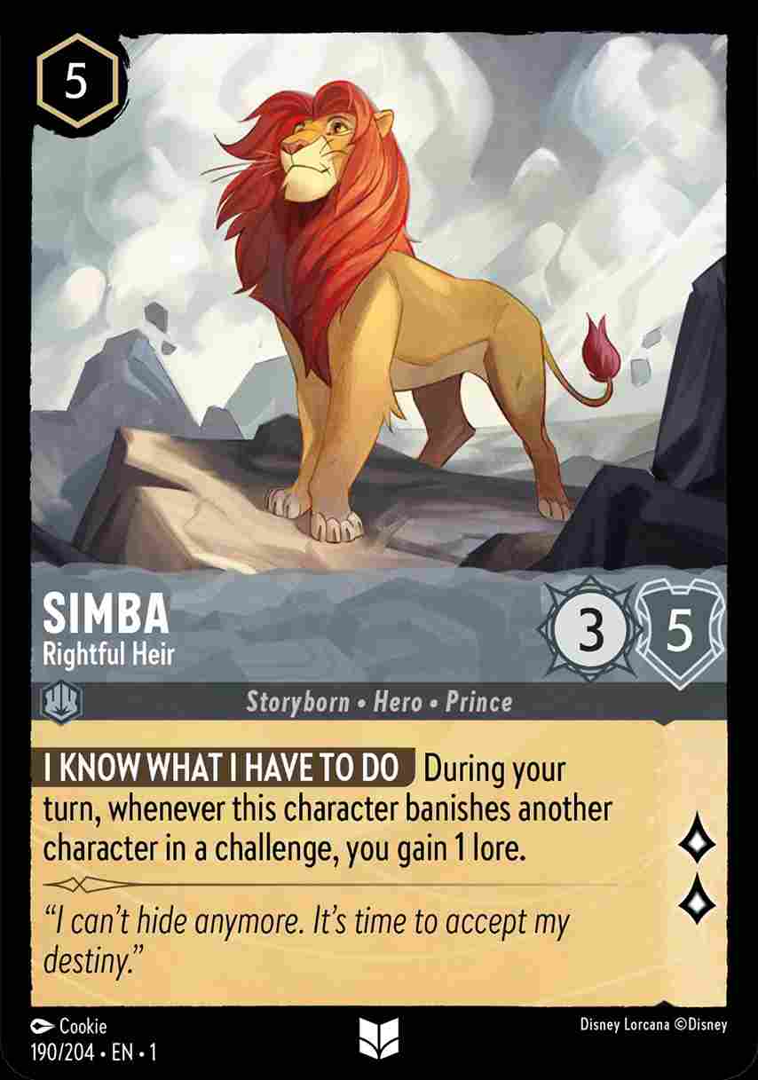 Simba - Rightful Heir [1ST-190/204-U]