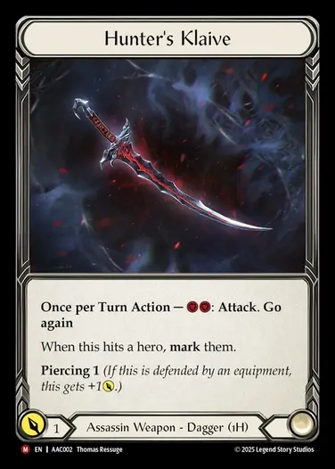【EN】[Assassin] 狩人のクレイヴ/Hunter's Klaive [AAC002-M]