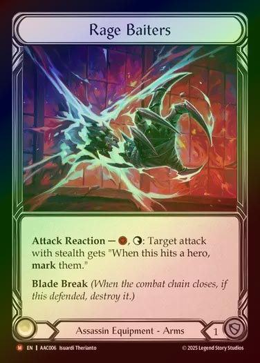 【RF】【EN】[Assassin] 激怒の誘手/Rage Baiters [AAC006-M]