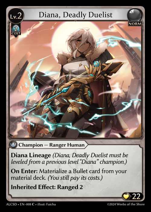 [Norm] Diana, Deadly Duelist [ALCSD008-C]
