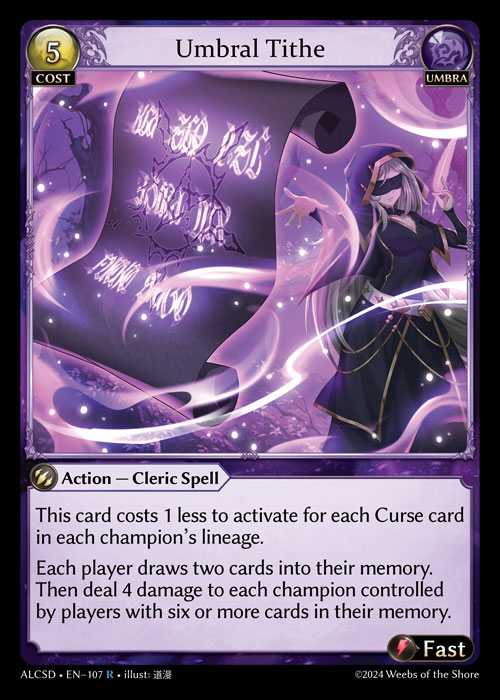 [Umbra] Umbral Tithe [ALCSD107-R]