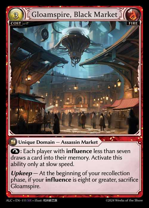 [Fire] Gloamspire, Black Market [ALC111-SR]