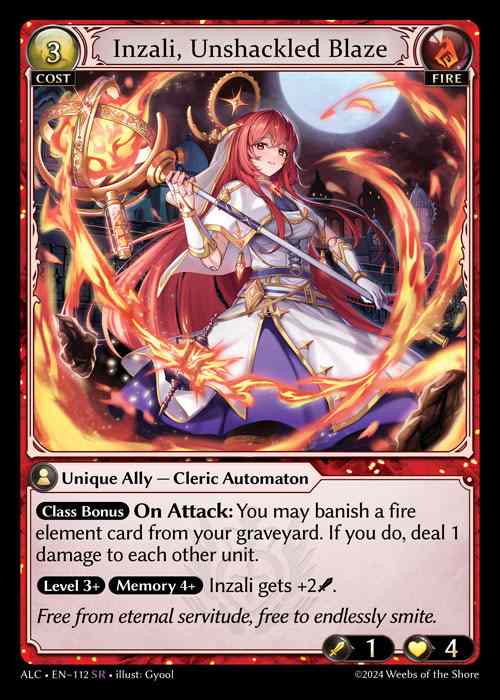 [Fire] Inzali, Unshackled Blaze [ALC112-SR]