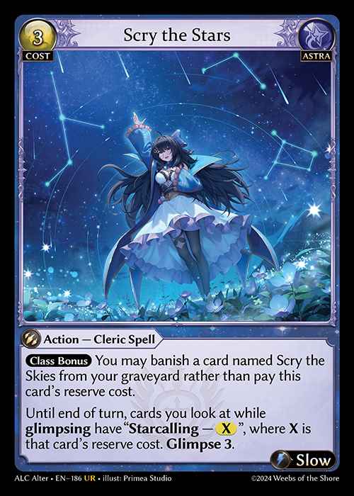 [Astra] Scry the Stars [AL-ALC-186-UR]