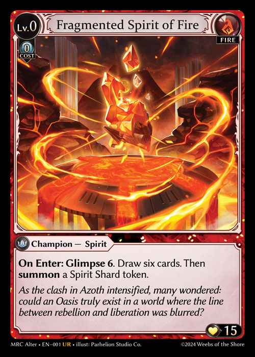 [Fire] Fragmented Spirit of Fire [AL-MRC-001-UR]