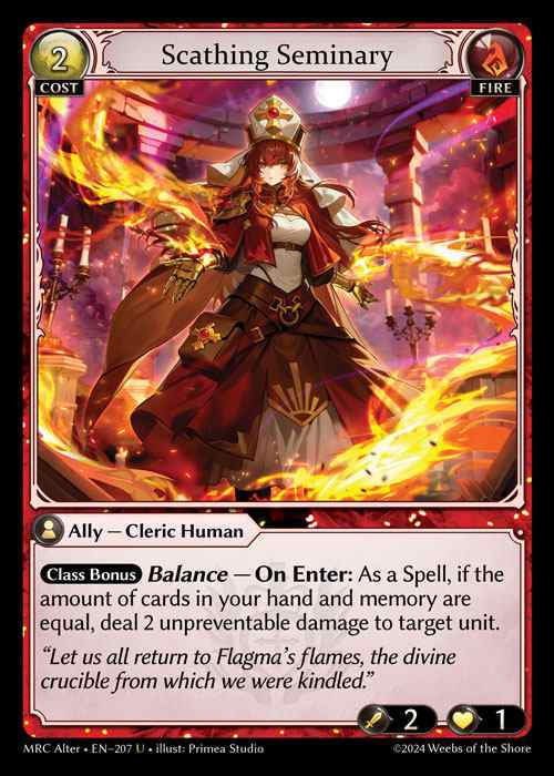 [Fire]Scathing Seminary [AL-MRC-207-U]