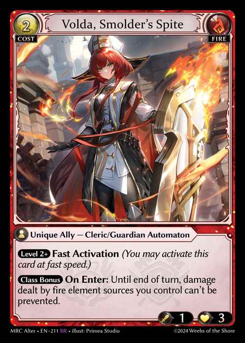 [Fire]Volda, Smolder's Spite [AL-MRC-211-SR]