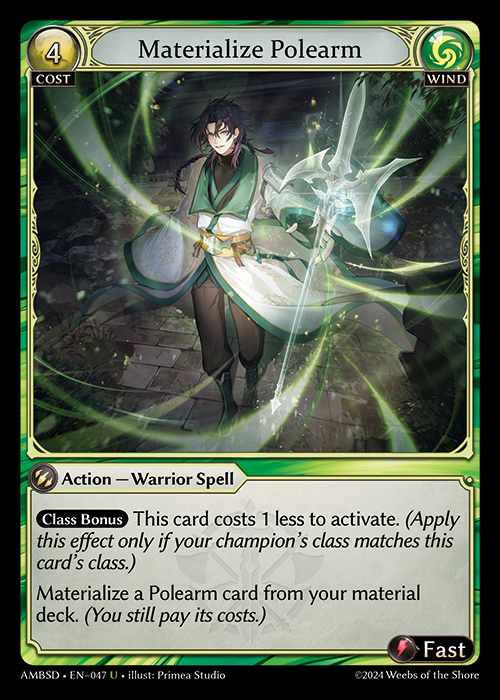 [Wind] Materialize Polearm [AMBSD047-U]