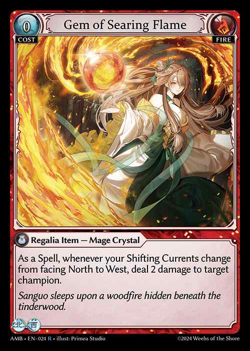 [Fire] Gem of Searing Flame [AMB024-R]