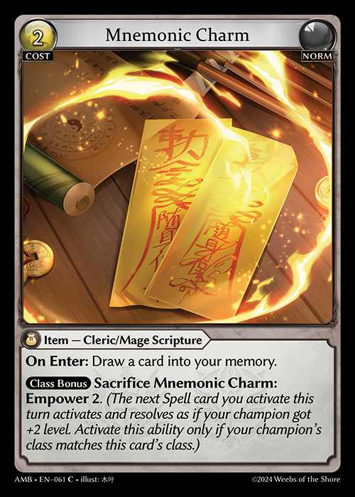 [Norm] Mnemonic Charm [AMB061-C]