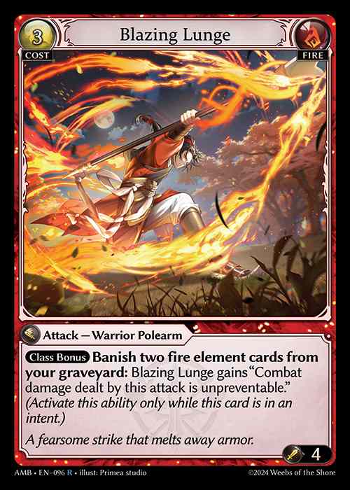 [Fire] Blazing Lunge [AMB096-R]