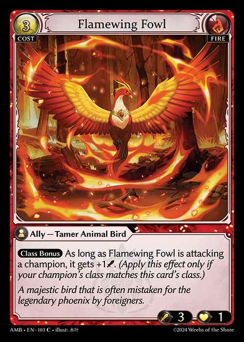 [Fire] Flamewing Fowl [AMB103-C]