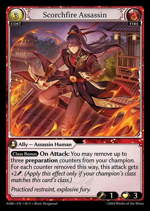 [Fire] Scorchfire Assassin [AMB118-U]