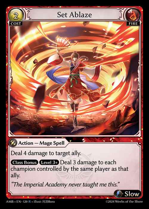 [Fire] Set Ablaze [AMB120-R]