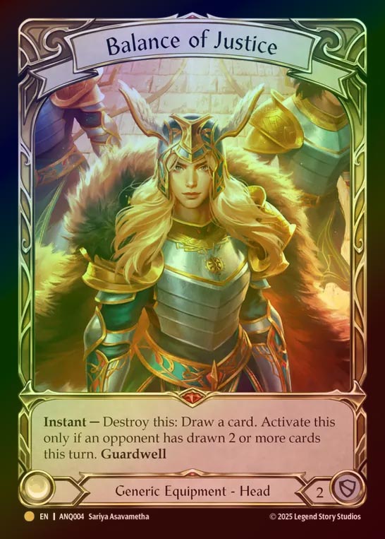 【RF】【EN】[Generic] 公正の守護/Balance of Justice [ANQ004-Gold]