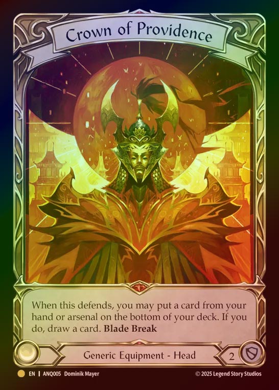 【RF】【EN】[Generic] 天命の王冠/Crown of Providence [ANQ005-Gold]