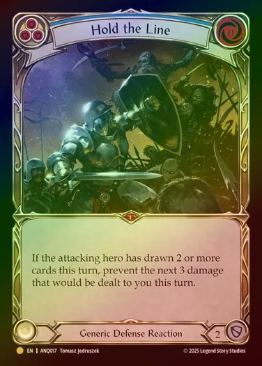 【RF】【EN】[Generic] 戦線の固持/Hold the Line [ANQ017-Gold]