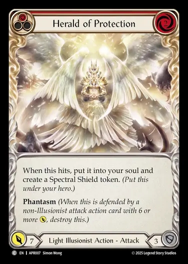 【EN】[Light Illusionist] Herald of Protection(red)  [APR007-C]