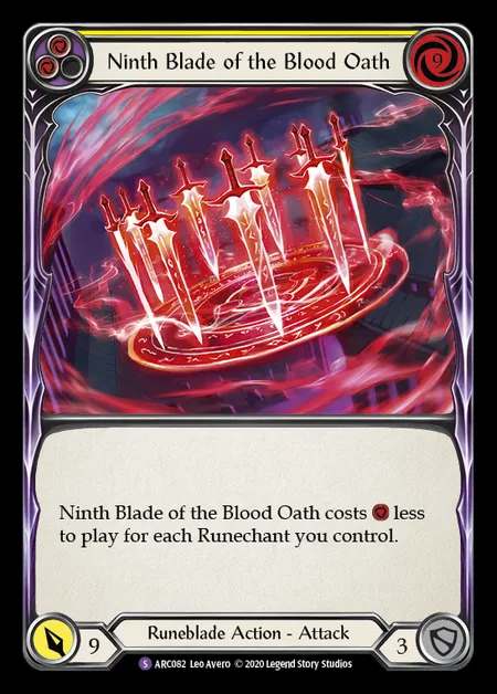 [Runeblade] Ninth Blade of the Blood Oath [UL-ARC082-S]