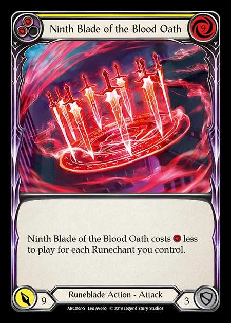 [Runeblade] Ninth Blade of the Blood Oath [1st-ARC082-S]