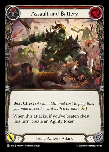 【EN】[Brute] 脅迫と暴行/Assault and Battery (red)  [ARR007-C]