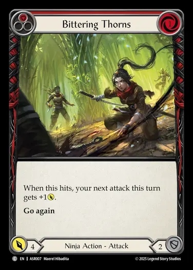 【EN】[Ninja] 苦汁の棘/Bittering Thorns(red) [ASR007-C]