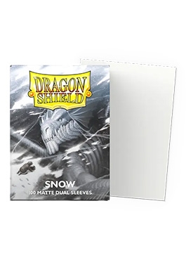 [Dragon Shield] Snow (Matte Dual Sleeves) [AT-15005] (Standard Size) ※発送方法は「ゆうパック」を選択してください。